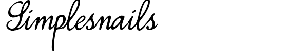 Simplesnails font preview